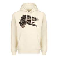 Sandshell Deinonychus Face Premium Hoodie - LillyAllenDesigns