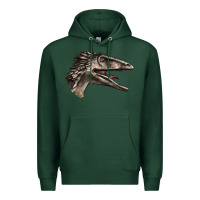 Sports Green Deinonychus Face Premium Hoodie - LillyAllenDesigns