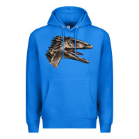 True Royal Deinonychus Face Premium Hoodie - LillyAllenDesigns