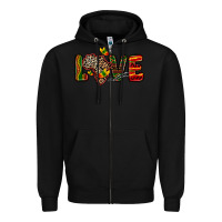 Black love africa map Zipper Hoodie - Zillion Design Studio