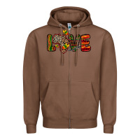 Chestnut love africa map Zipper Hoodie - Zillion Design Studio