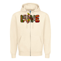 Sandshell love africa map Zipper Hoodie - Zillion Design Studio