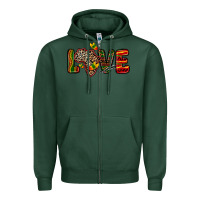 Sports Green love africa map Zipper Hoodie - Zillion Design Studio