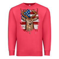 Cardinal deer american flag Premium Sweatshirt - JahusDesignShop
