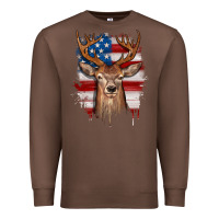 Chestnut deer american flag Premium Sweatshirt - JahusDesignShop