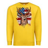 Lemon deer american flag Premium Sweatshirt - JahusDesignShop