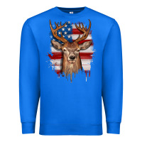 True Royal deer american flag Premium Sweatshirt - JahusDesignShop
