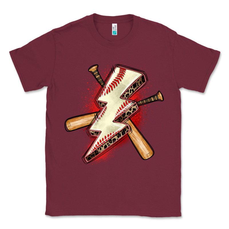 Baseball Lightning Bolt Classic Tee by Zillion Design Studio | Teevron