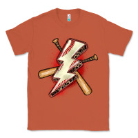 Copper baseball lightning bolt Classic Tee - Zillion Design Studio