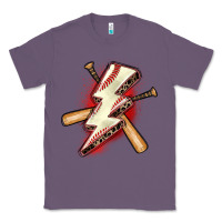 Lavender baseball lightning bolt Classic Tee - Zillion Design Studio
