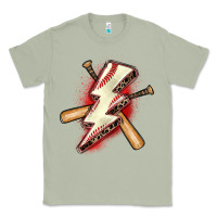 Matcha baseball lightning bolt Classic Tee - Zillion Design Studio
