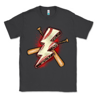 Smoke baseball lightning bolt Classic Tee - Zillion Design Studio