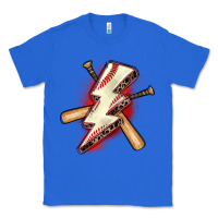 True Royal baseball lightning bolt Classic Tee - Zillion Design Studio