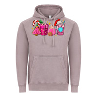 Vintage Zinc pink christmas coffee cups Vintage Hoodie - AdoDesignShop