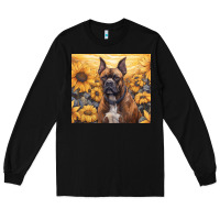 Black boxer dog Long Sleeve Tee - Unal Design