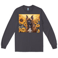 Smoke boxer dog Long Sleeve Tee - Unal Design