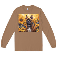 Toasted Coconut boxer dog Long Sleeve Tee - Unal Design