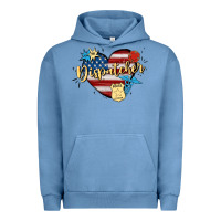 Pigment Pebble Blue 911 dispatcher Urban Hoodie - MaliasSmallBusiness