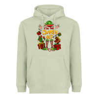 Matcha im the clumsy elf Heavyweight Hoodie - FaDigitalArtStudio