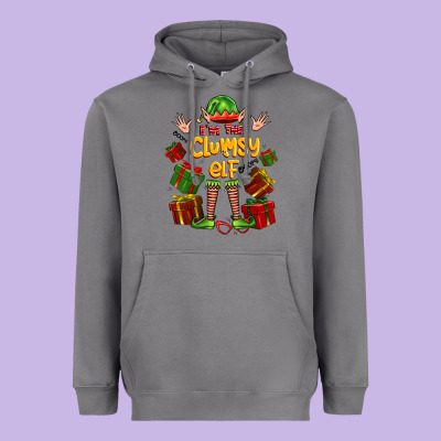 Im The Clumsy Elf Heavyweight Hoodie Designed By Fadigitalartstudio