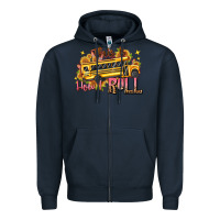 Navy this is how i roll Zipper Hoodie - texasbilliewilder