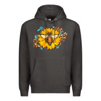 Smoke bee sunflower leopard Premium Hoodie - Jasminsmagicworld