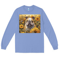 Colony Blue bulldog Long Sleeve Tee - Unal Design