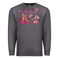 Charcoal Heather birthday diva Premium Sweatshirt - AdoDesignShop