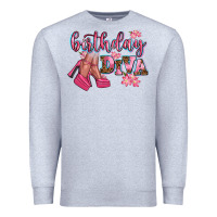 Heather Grey birthday diva Premium Sweatshirt - AdoDesignShop