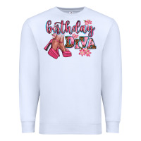 White birthday diva Premium Sweatshirt - AdoDesignShop