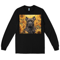 Black cane corso Long Sleeve Tee - Unal Design