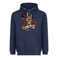 Navy hair hustler 3 Heavyweight Hoodie - SublimationCraftShop
