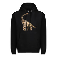 Black Brachiosaurus Premium Hoodie - LillyAllenDesigns