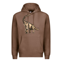 Chestnut Brachiosaurus Premium Hoodie - LillyAllenDesigns