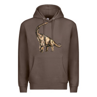 Coffee Brachiosaurus Premium Hoodie - LillyAllenDesigns