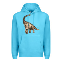 Ocean Blue Brachiosaurus Premium Hoodie - LillyAllenDesigns