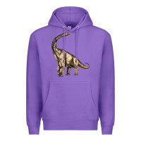 Purple Brachiosaurus Premium Hoodie - LillyAllenDesigns