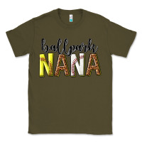 Army Green ballpark nana with leopard Classic Tee - texasbilliewilder