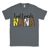 Charcoal Heather ballpark nana with leopard Classic Tee - texasbilliewilder