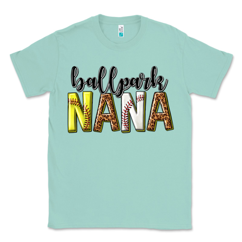 Ballpark Nana With Leopard Classic Tee by texasbilliewilder | Teevron