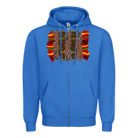 True Royal juneteenth brushstroke Zipper Hoodie - Zillion Design Studio