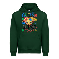 Forest Green autism is my super power Urban Hoodie - MaliasSmallBusiness