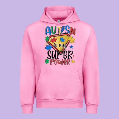 Autism Is My Super Power Urban Hoodie Designed By Maliassmallbusiness