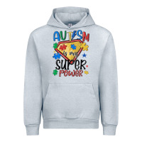 Heather Grey autism is my super power Urban Hoodie - MaliasSmallBusiness