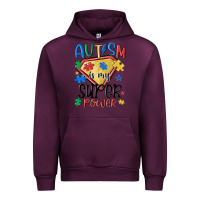 Mauve Wine autism is my super power Urban Hoodie - MaliasSmallBusiness