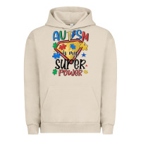Pigment French Oak autism is my super power Urban Hoodie - MaliasSmallBusiness