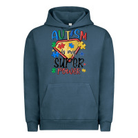 Pigment Midnight Navy autism is my super power Urban Hoodie - MaliasSmallBusiness