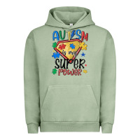 Pigment Oil Green autism is my super power Urban Hoodie - MaliasSmallBusiness