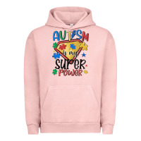 Pigment Salmon autism is my super power Urban Hoodie - MaliasSmallBusiness