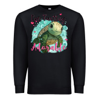Black i'm turtley adorable Premium Sweatshirt - JahusDesignShop